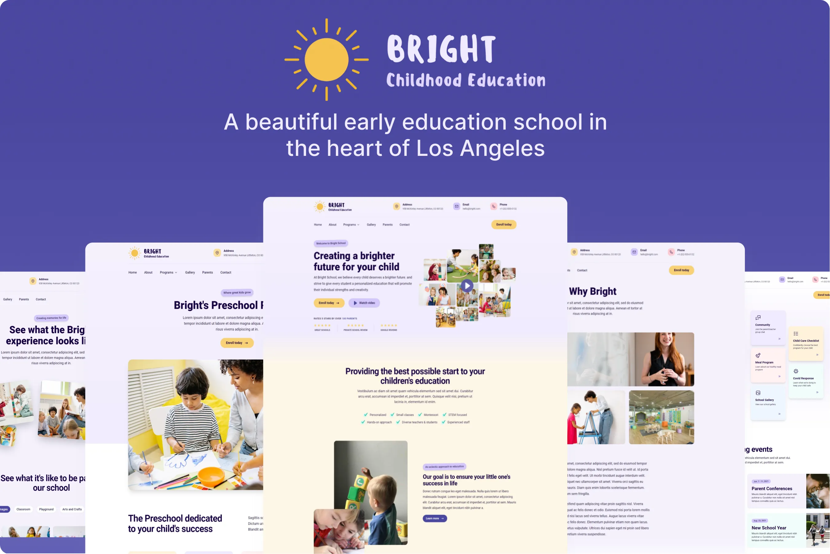 Bright School Template Thumbnail