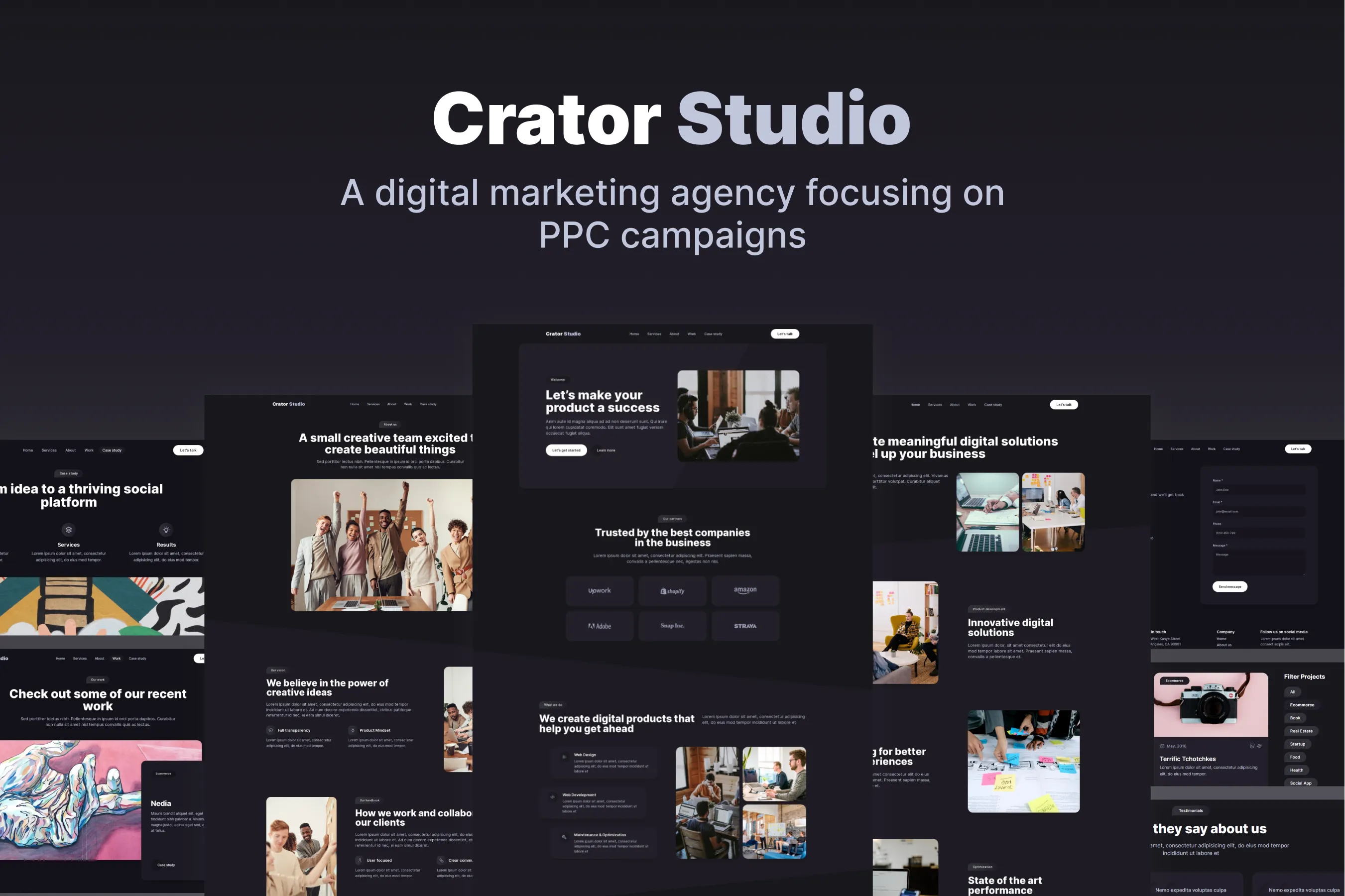 Crator Studio template thumbnail